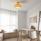 Bright Yellow Glass Modern Ceiling Light - Clowas